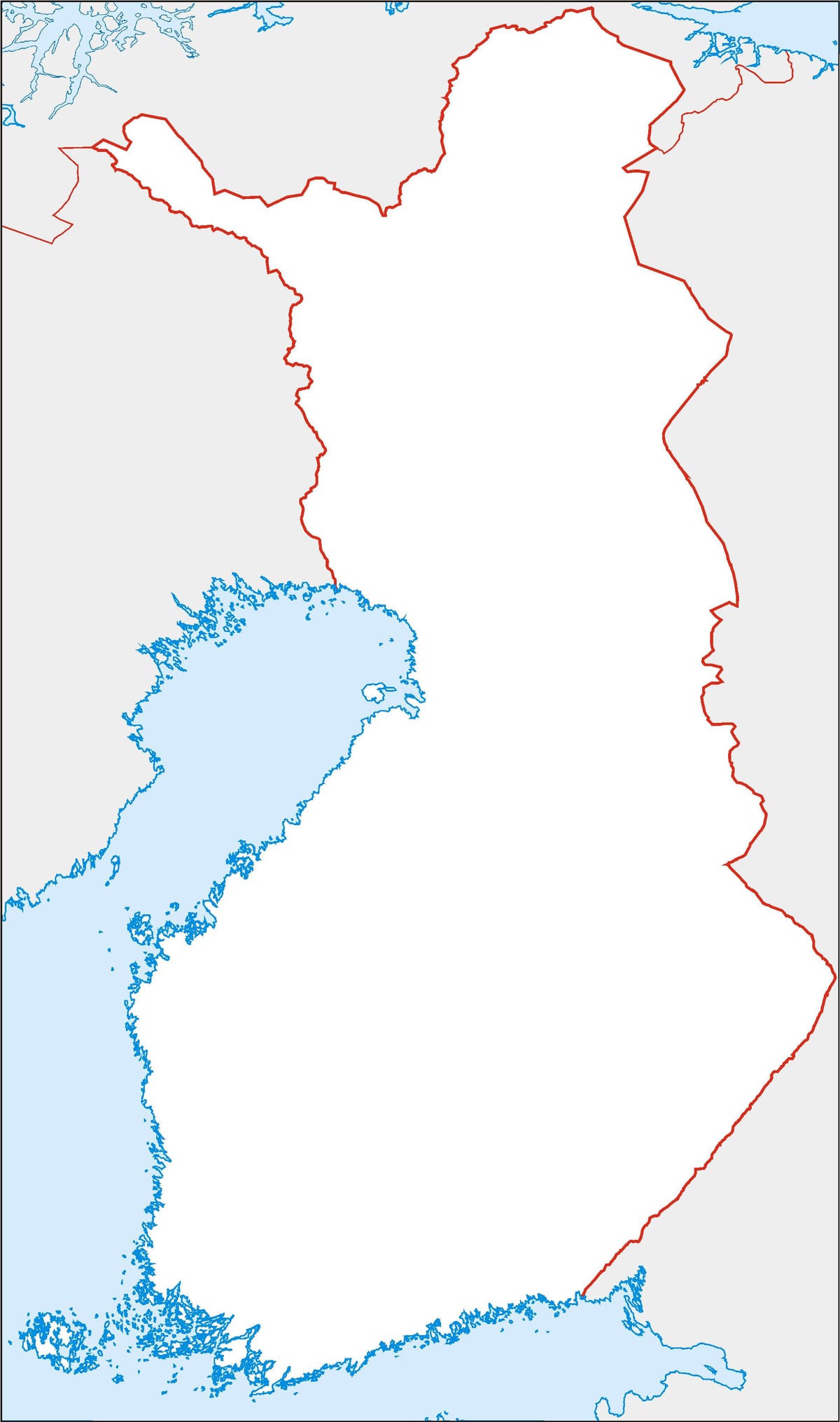 tupu ramani ya Finland