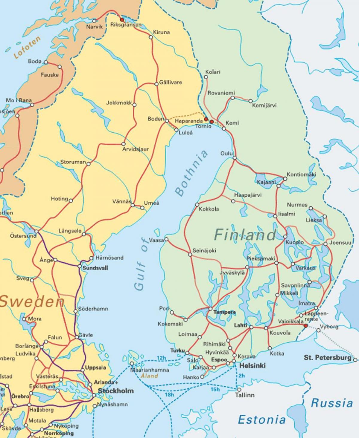 Finland treni ramani