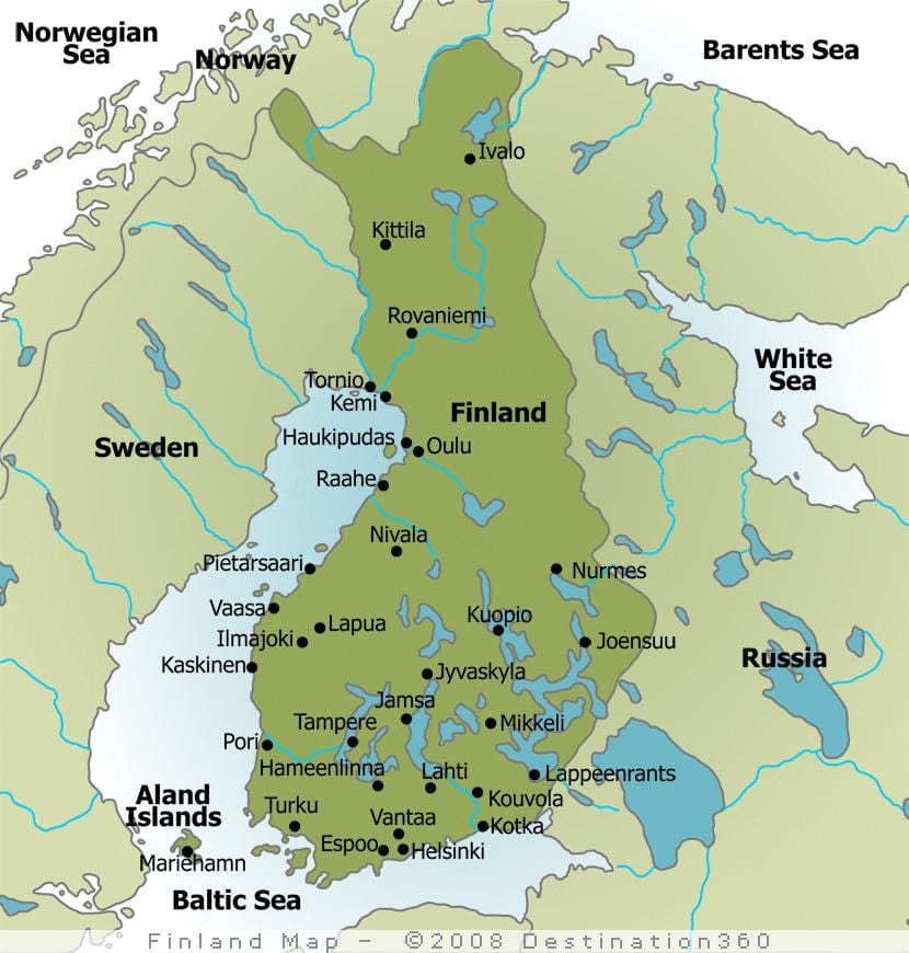 Ramani ya kambi Finland