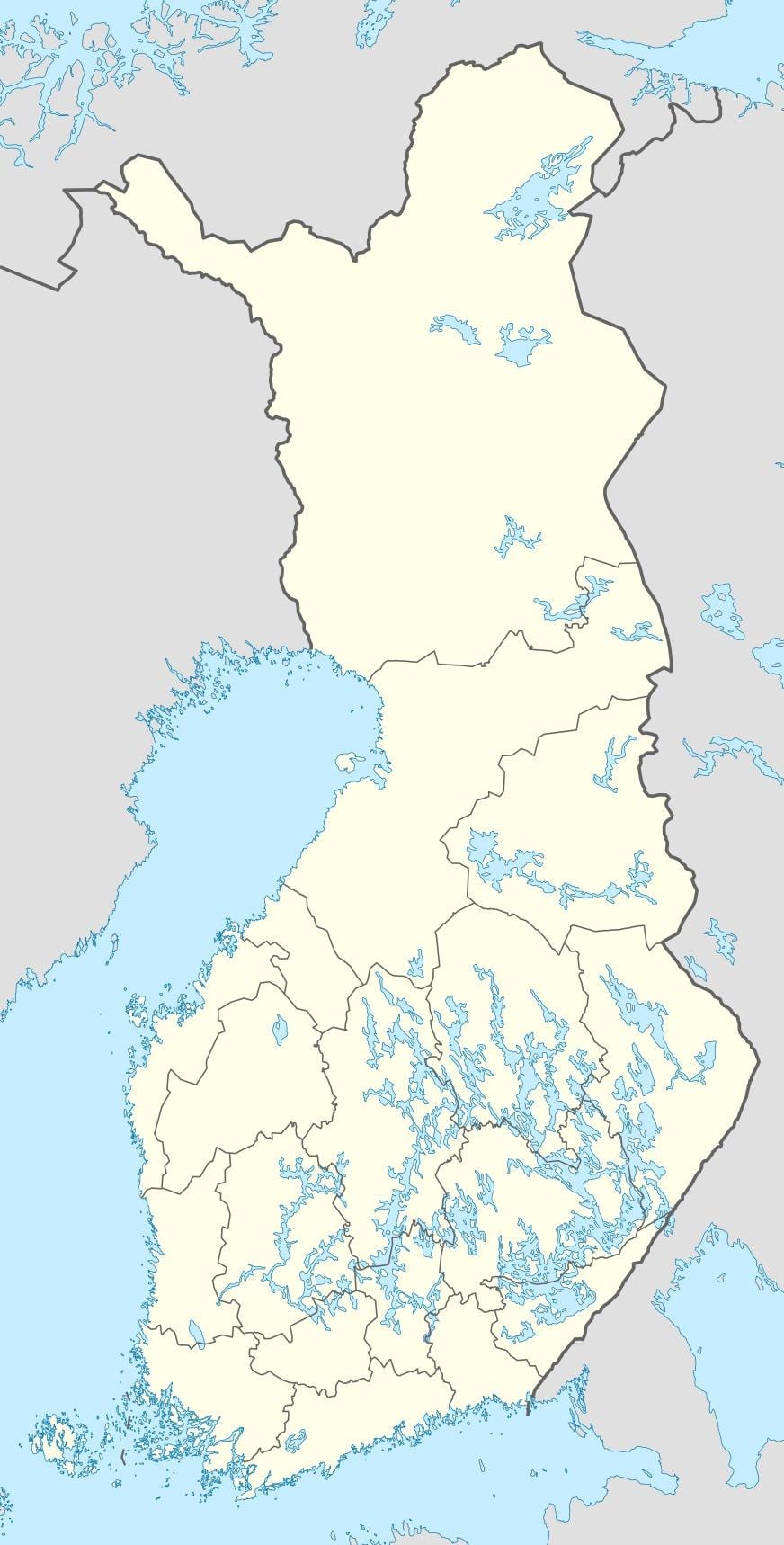 Finland ramani ya eneo