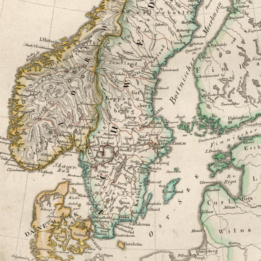 Ramani ya zamani Finland