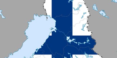 Finland ramani bendera