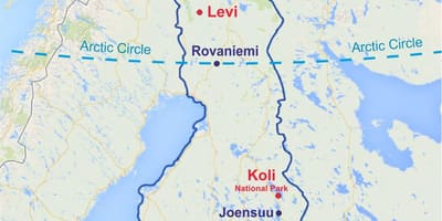 Rovaniemi ramani Finland